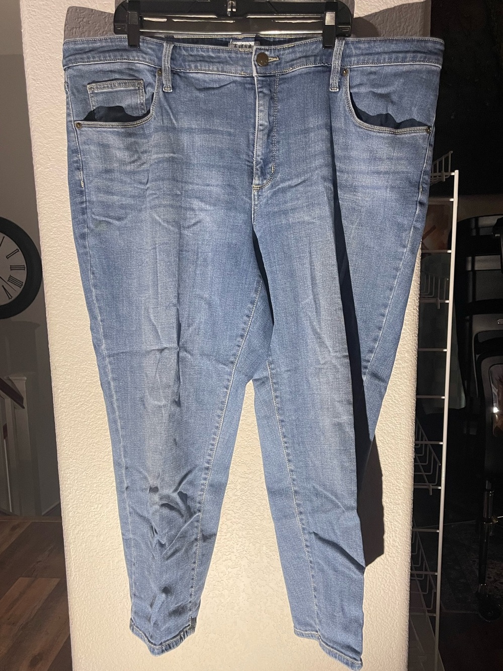 Ava & Viv Medium Blue Stretch Denim Jeans Plus Size 22W New no tags